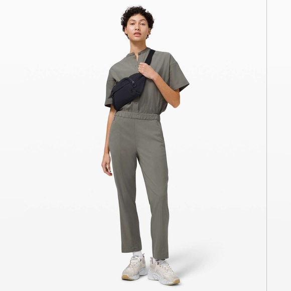 lululemon athletica Pants - Lululemon Perfectly Poised Jumpsuit in Grey Sage